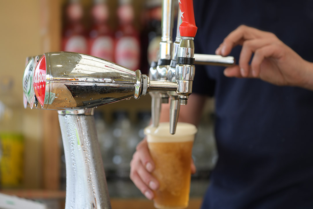 Beer on tap at events